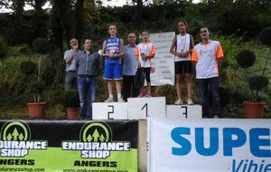 Alicia Mathien sur la  1ere marche