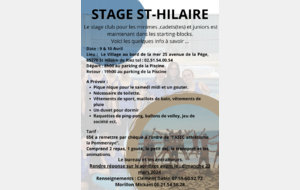 Stage St Hilaire - U16 et +