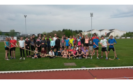 Journée d'Athlé  le  16 avril 2015 avec le COS deChalonnes et l' AC Varades