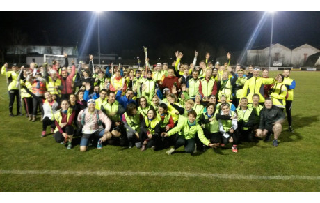 Sortie nocturne et convivialité entre marcheurs nordique et coureurs .....!