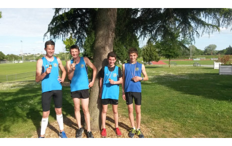 4 podiums dont  2  titres au Chp départemental minimes 