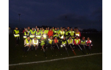 Sortie nocturne en marche nordique ou en  course le  1er février 